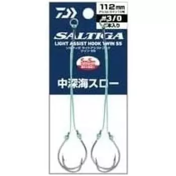 Daiwa DAIWA Saltiga Light Assist Hook Twin SS Medium Deep Sea Бросок 112 мм 3 0