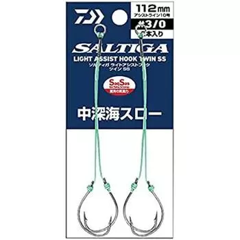 Daiwa DAIWA Saltiga Light Assist Hook Twin SS Medium Deep Sea Бросок 90 мм 2 0
