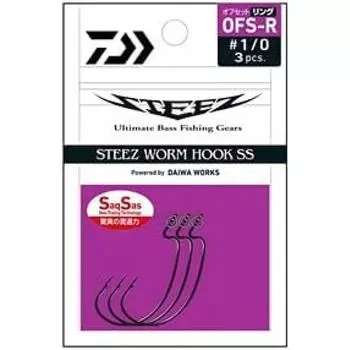 Daiwa Daiwa Stees Worm Hook Ss Offset Ring Ofs Ring 2