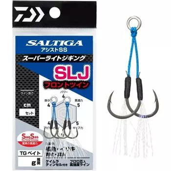 Daiwa DAIWA Super Light Jigging Assist Hook Saltiga Assist SS SLJ Передний двойной Задний одинарный Задний двойной Передний задний набор Различные передние двойные M