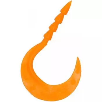 Daiwa Daiwa Thai Lava Necktie Red Teeth Worm Tamagami Turbo SIngle 3.6 In Various Solid Orange