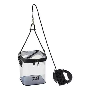 Daiwa (ДАЙВА) Переносной выдвижной ящик для воды прозрачный черный 15(К)