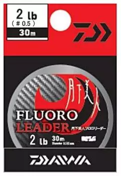 DAIWA Fluoroline Gekkabijin Fluoro Leader 30m Natural Clear 2lb.