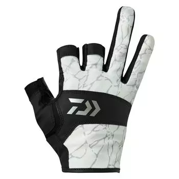 [Daiwa] Game Gloves 3 Cut 25DG-8025 Tide White XL