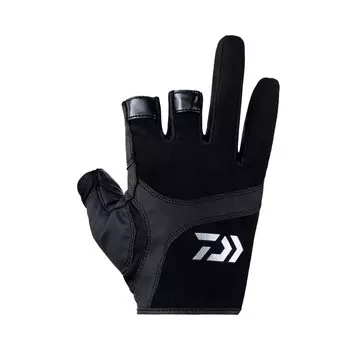 DAIWA Game Gloves 3 Cut DG-8023 Black L