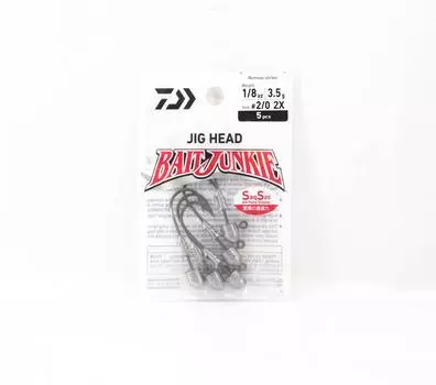 Daiwa Jig Head Bait Junkie 1/8 унции 5 штук в упаковке, размер крючка 2/0 (3480)