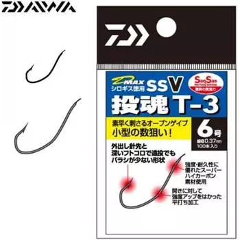 Daiwa Крючок Daiwa с белой белкой D MAX, используйте SSV Нет. 4 Т 3