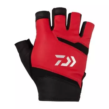 [Daiwa] Leather Fit Gloves 5 Cut DG-1524 Red M