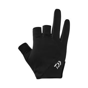 DAIWA Light Game Gloves 3 Cut Black L DG-9322W чёрный