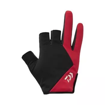 DAIWA Light Game Gloves 3 Cut DG-9322W Red L
