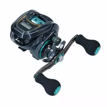 DAIWA LIGHT SW X IC SS L Катушка для приманки со счетчиком черного и синего цветов