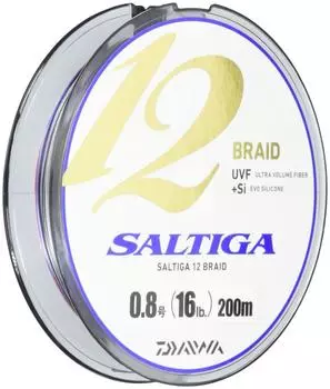 Daiwa PE Line Saltiga 12 Braid 200m 16lb Multi Color 0.8