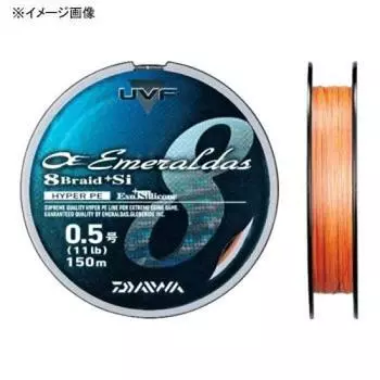 Daiwa PE Line UVF Emeraldas 8 Braid Si 150m 13lb Orange 891998 + Нет. 0.6 оранжевый