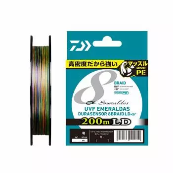 Daiwa PE Line UVF Emeraldas Dura Sensor x 8LD+Si2 Нет. 0.6 200м 5 цветов