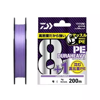 DAIWA PE Line UVF PE Dura Heavy Light Purple X8+1+Si2 0.6-200 светло-фиолетовый