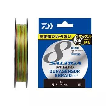 DAIWA PE Line UVF Saltigadura Sensor 5 300m Multicolor X8+Si2 No.