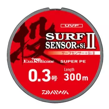 Daiwa PE Line UVF Surf Sensor Si II 300m Multi Color + No. 0.3