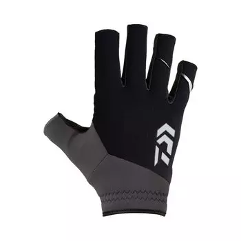 Daiwa Перчатки для рыбалки с защитой от холода, легкие перчатки с захватом 5 Cut Gunmetal M DG-6321W