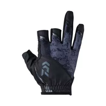 Daiwa Перчатки Ice Dry R Padded Gloves 3 Cut DG-2023 Bottom Black M
