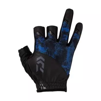 Daiwa Перчатки Ice Dry R Padded Gloves 3 Cut DG-2023 Bottom Navy M
