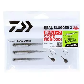 DAIWA Real Slugger 3 Direct Pack Silver Shad 3 inches