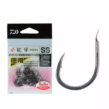 DAIWA Red Fang Hook SS Value Gray 9 SS 128mg 35 pieces 075285 (Saxus) No. 0.92mm
