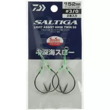Daiwa Salt Galite Assist Hook Twin SS Средний глубоководный заброс 52 мм 3 0