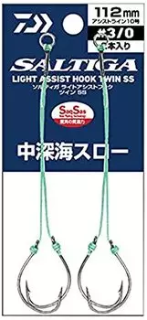 DAIWA Saltiga Light Assist Hook Twin SS Sea Slow 90mm Mid-Deep #2/0