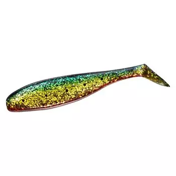 DAIWA Shad Tail Worm Ricky Shad Green Gold Red Berry 3.5