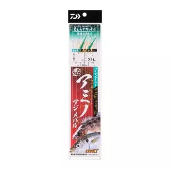 DAIWA Shipbuilding Craftsman Ship Sabiki Amino Ajimebaru 6 Pieces High Appeal 12-4