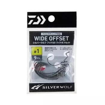 DAIWA Silver Wolf Hook SS Wide Offset #3 9 шт.