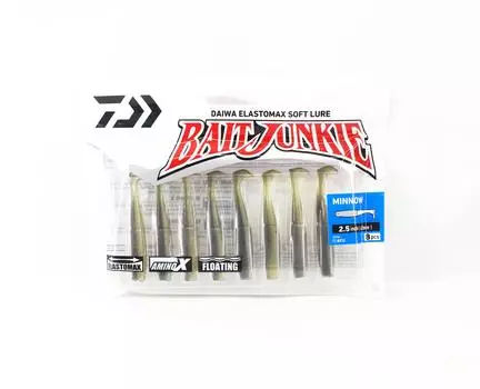 Daiwa Soft Lure Bait Junkie Minnow 2,5 дюйма, 8 штук в упаковке Ayu (2743)