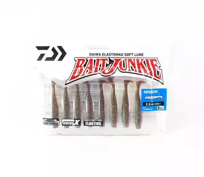 Daiwa Soft Lure Bait Junkie Minnow 2,5 дюйма, 8 штук в упаковке, камуфляжный, УФ (2828)