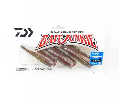 Daiwa Soft Lure Bait Junkie Minnow 3,2 дюйма, 6 штук в упаковке, камуфляжный, УФ (3023)