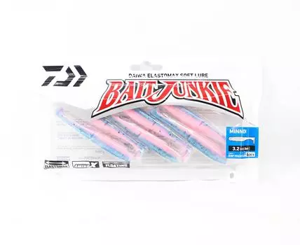 Daiwa Soft Lure Bait Junkie Minnow 3,2 дюйма, 6 шт. в упаковке BP Iwashi Glo (3115)
