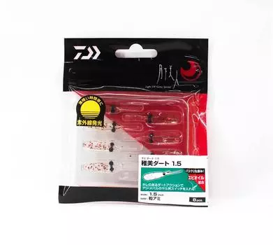 Daiwa Soft Lure Chibi Dart 1,5 дюйма 8 штук в упаковке Tsubu Ami (6818)