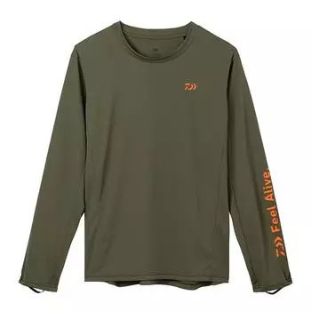 DAIWA Солнцезащитная сухая рубашка DE-5222 Оливковый S