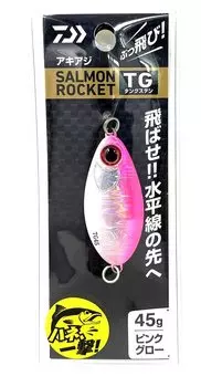 Daiwa Spoon Aki Aji Salmon Rocket TG 45g Pink Glow