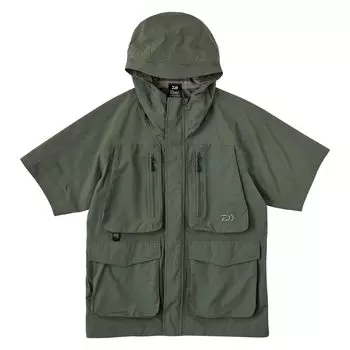 [DAIWA] Stream Short Sleeve Rain Jacket DR-2724J Ash Green