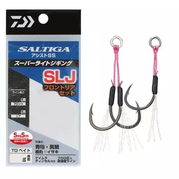 DAIWA Super Light Jigging Assist Hook Saltiga Assist SS SLJ Front Rear Set Thick Shaft LL
