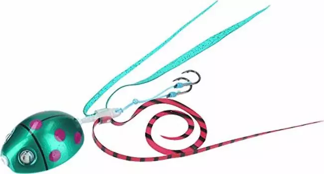 DAIWA Tairaba Beniga Bay Rubber Free Nakai Ladybug 100g Dot Green Lure