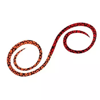DAIWA Thai Mule Tie Red Fang Силиконовый галстук 3D Spear Twin Curly Octopus Leg Orange Red +