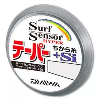 DAIWA Throwing Power Line Surf Sensor Hyper Taper Power Line + Si 0.6-6 12m Yellow + Stealth Gold