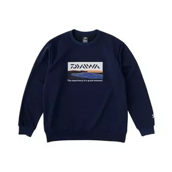 DAIWA Tough Sweat Pullover Navy Fishing DE-8723 Мужской тёмно-синий