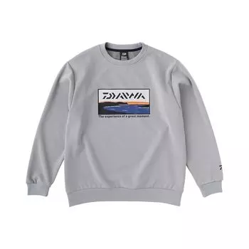 DAIWA Tough Sweat Pullover серый Fishing DE-8723 мужской серый