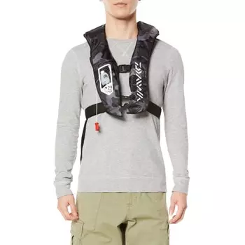 DAIWA W Life Jacket (Shoulder Automatic Manual) F DF-2021 Black Camo