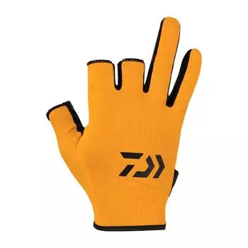 [Daiwa] Water-absorbing quick-drying gloves 3-cut DG-6424 Orange L