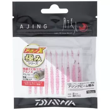 DAIWA Worm Moonlit Beauty Ajing Beam Kiwami 2-дюймовая жареная приманка для трески