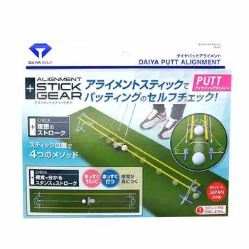 DAIYA GOLF Тренировочный стик для выравнивания серии Gear Diamond Pad Alignment Clear TR-471 чистый
