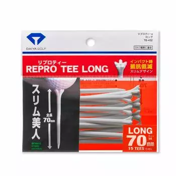 DAIYA GOLF Golf Tee Repro Tee Long White TE-432